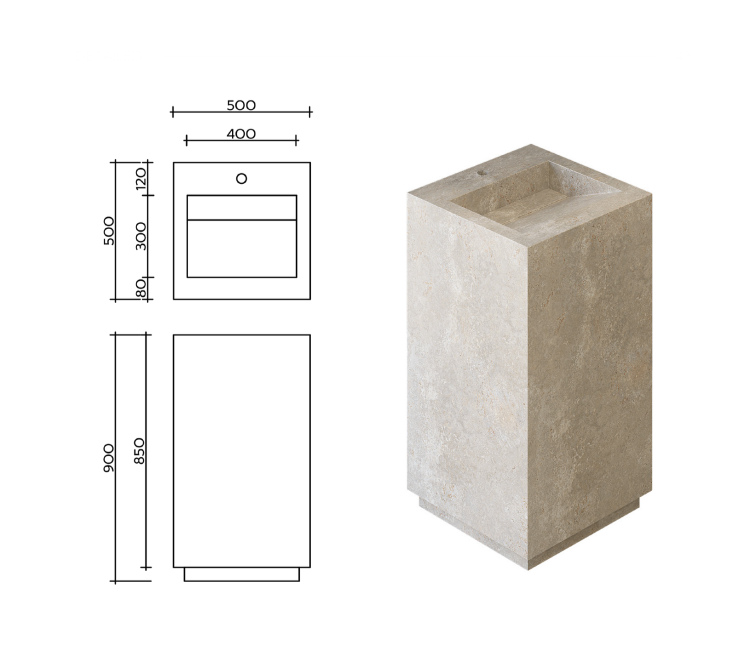 РАКОВИНА CUBE SLANT