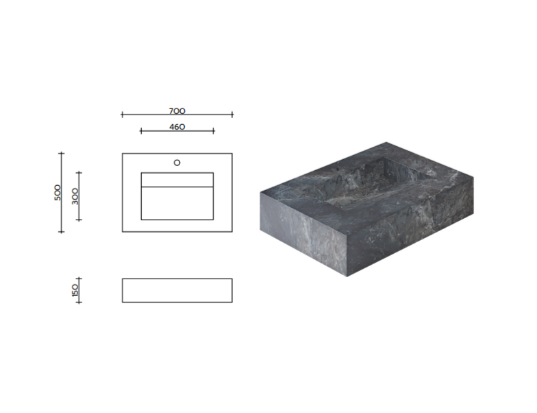 РАКОВИНА АIR SMALL SLANT