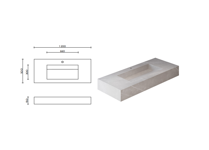 РАКОВИНА АIR LARGE SLANT